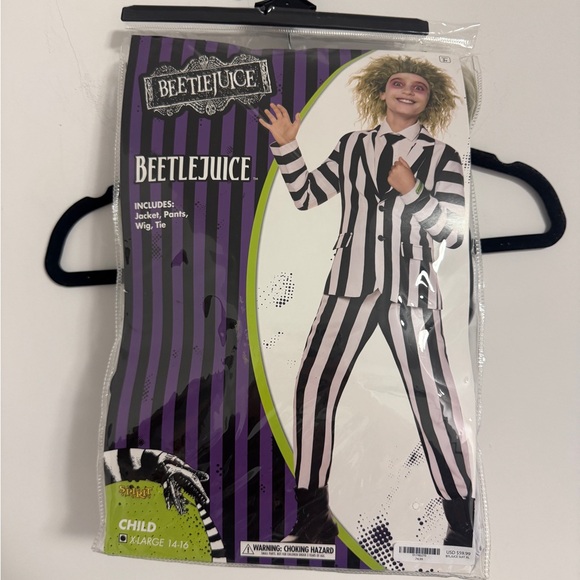 Spirit Beetlejuice Kids Costume - Black and White - Picture 1 of 16